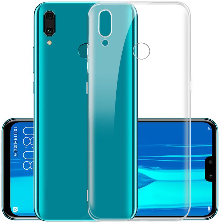 Huawei Y9 (2019) TPU Hoesje Transparant afbeelding 2