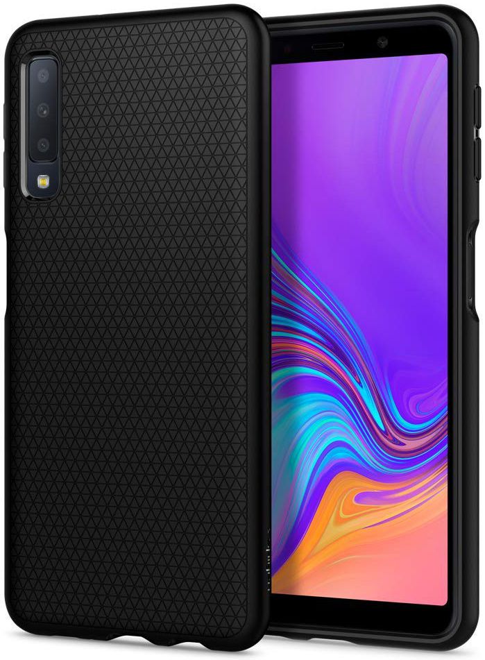 Spigen Liquid Air Samsung Galaxy A7 (2018) Matte Black afbeelding 1
