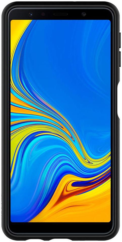 Spigen Liquid Air Samsung Galaxy A7 (2018) Matte Black afbeelding 5