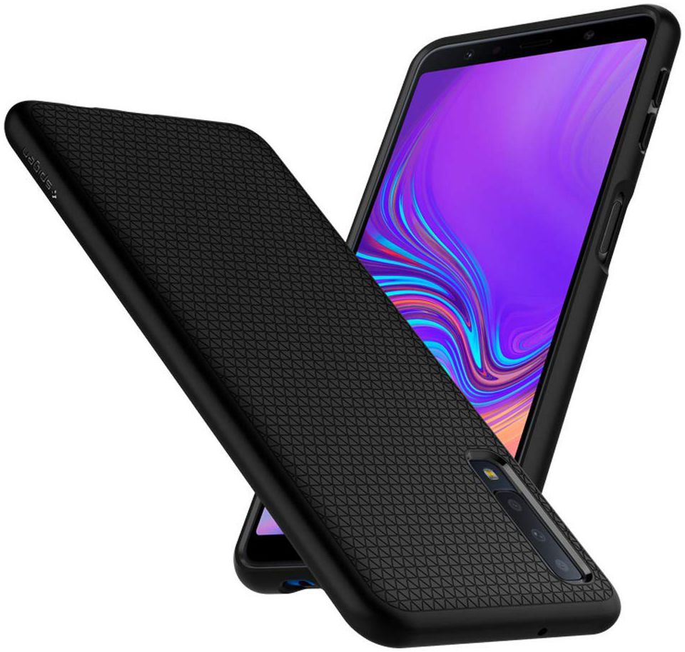 Spigen Liquid Air Samsung Galaxy A7 (2018) Matte Black afbeelding 9