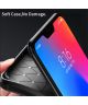 Ipaky Xiaomi Redmi Note 6 Pro Siliconen Carbon Hoesje Zwart