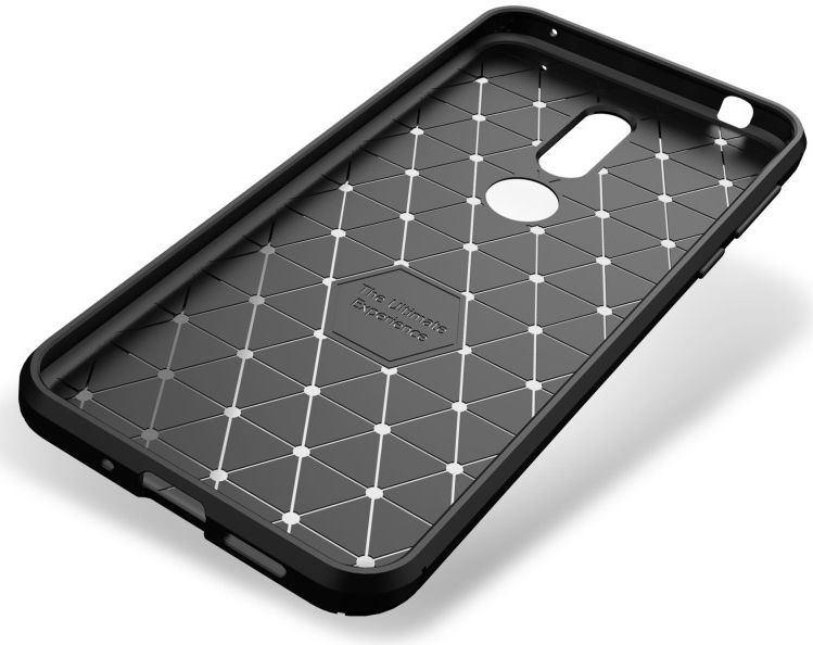 Nokia 7.1 Siliconen Carbon Hoesje Zwart afbeelding 11
