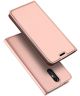 Dux Ducis Premium Book Case LG K9 Hoesje Roze Goud