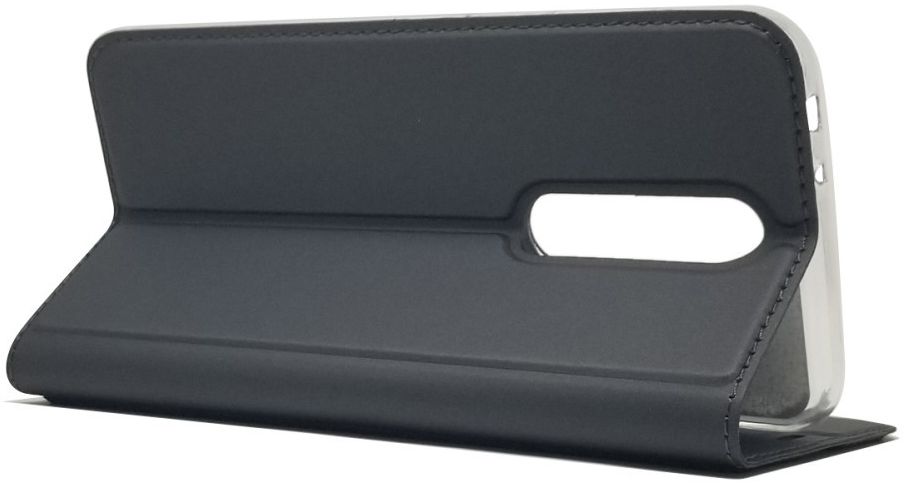 Nokia 5.1 Plus Hoesje met Kaarthouder Zwart afbeelding 3