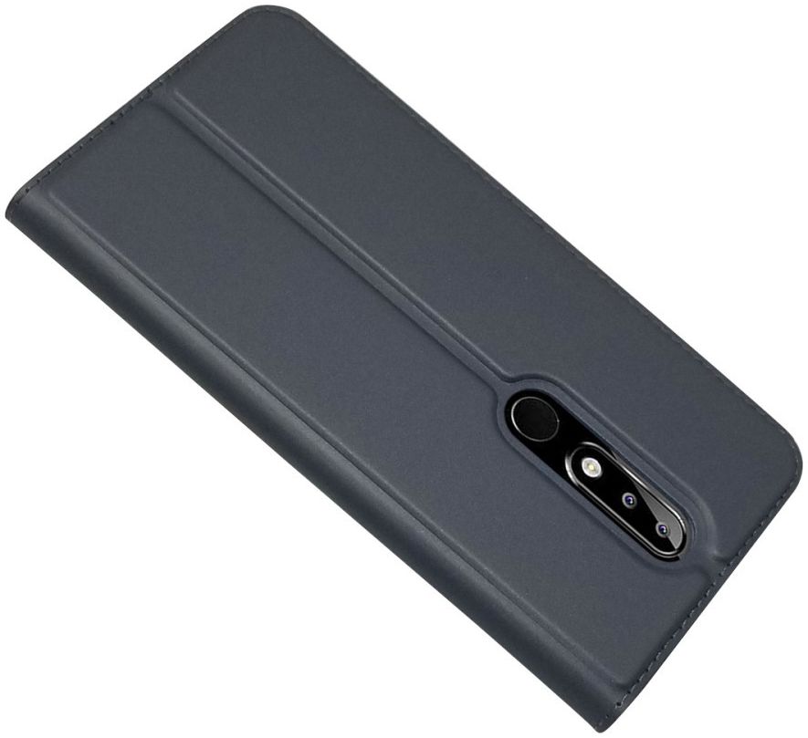 Nokia 5.1 Plus Hoesje met Kaarthouder Zwart afbeelding 9