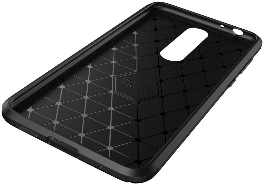 Nokia 5.1 Plus Siliconen Carbon Hoesje Zwart afbeelding 11