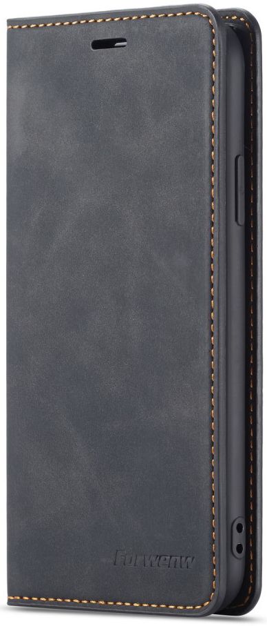 Apple iPhone X / XS Lederen Wallet Stand Hoesje Grijs afbeelding 4