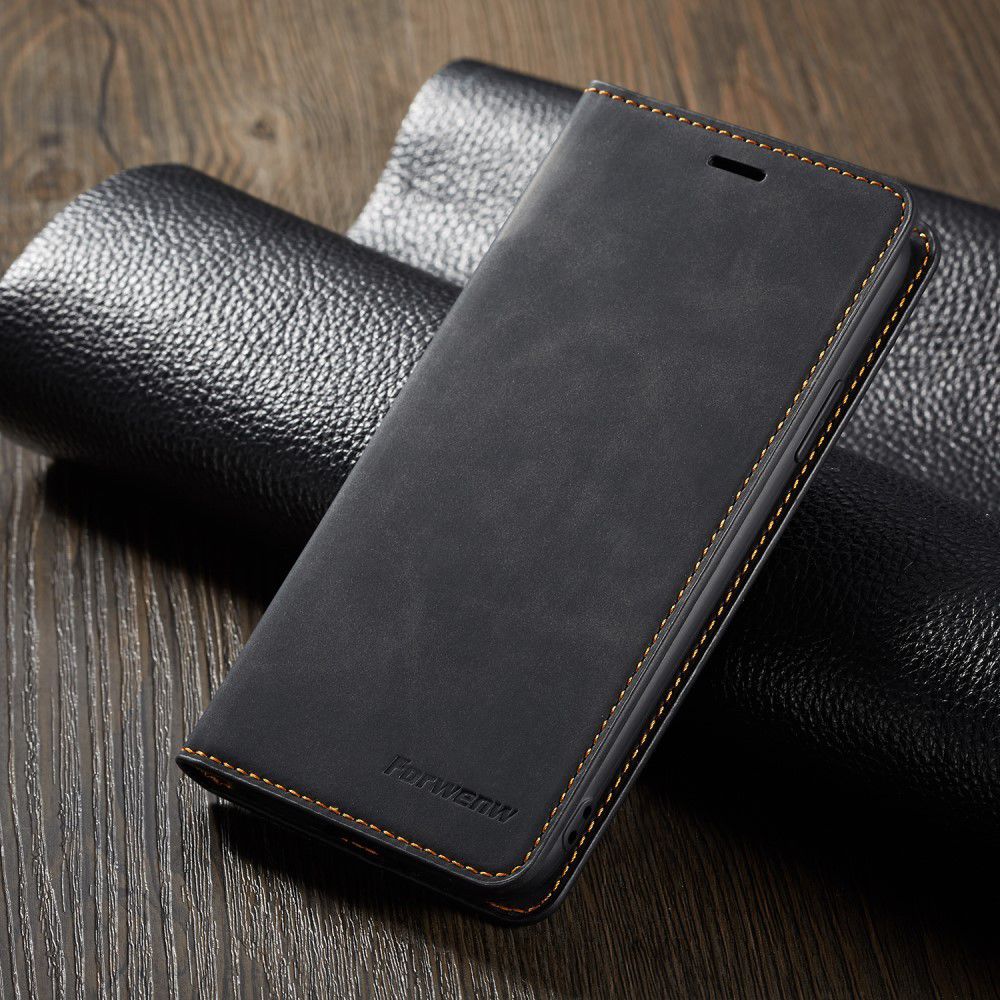 Apple iPhone X / XS Lederen Wallet Stand Hoesje Grijs afbeelding 7
