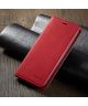 Apple iPhone X / XS Lederen Wallet Stand Hoesje Rood