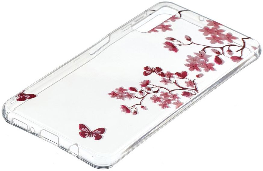 Samsung Galaxy A7 (2018) TPU Hoesje met Bloemen Print afbeelding 2