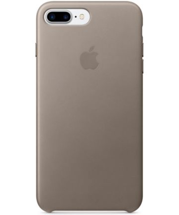 Originele Apple iPhone 8 / 7 Plus Leather Case Taupe Hoesjes