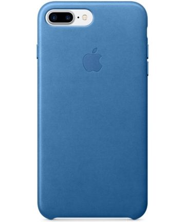 Originele Apple iPhone 8 / 7 Plus Leather Case Sea Blue Hoesjes