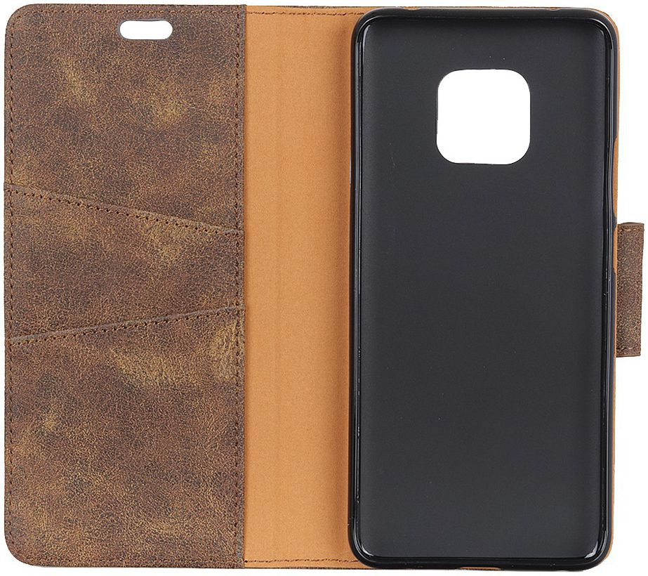 Huawei Mate 20 Pro Split Lederen Portemonnee Hoesje Coffee afbeelding 7