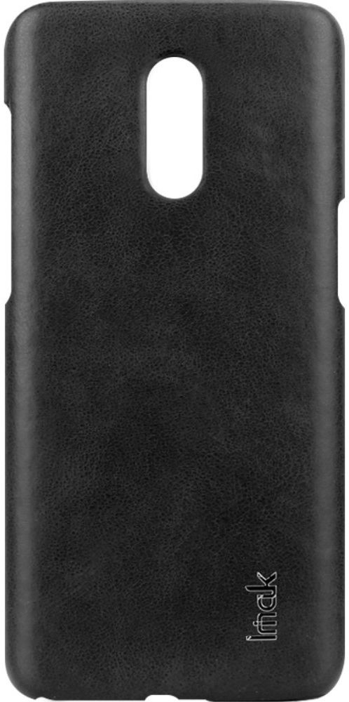 OnePlus 6T Back Cover met Lederen Coating Zwart afbeelding 5