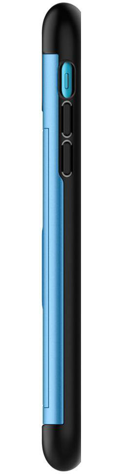 Spigen Slim Armor Card Holder Case Apple iPhone XR Hoesje Blauw afbeelding 8