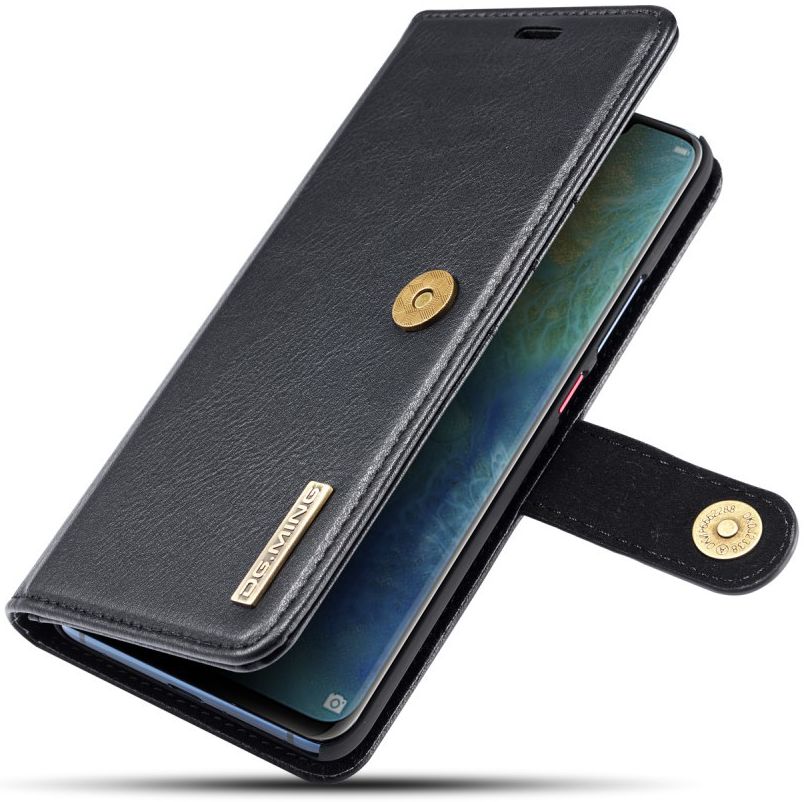 Huawei Mate 20 Pro Echt Leren 2-in-1 Portemonnee Hoesje Zwart afbeelding 12