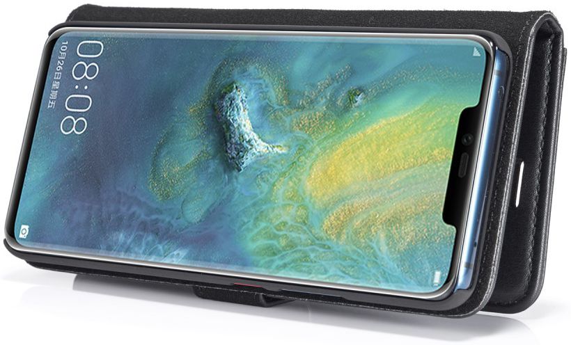 Huawei Mate 20 Pro Echt Leren 2-in-1 Portemonnee Hoesje Zwart afbeelding 8