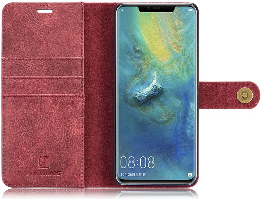 Huawei Mate 20 Pro Echt Leren 2-in-1 Portemonnee Hoesje Rood afbeelding 13