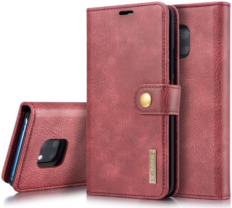 Huawei Mate 20 Pro Echt Leren 2-in-1 Portemonnee Hoesje Rood afbeelding 14