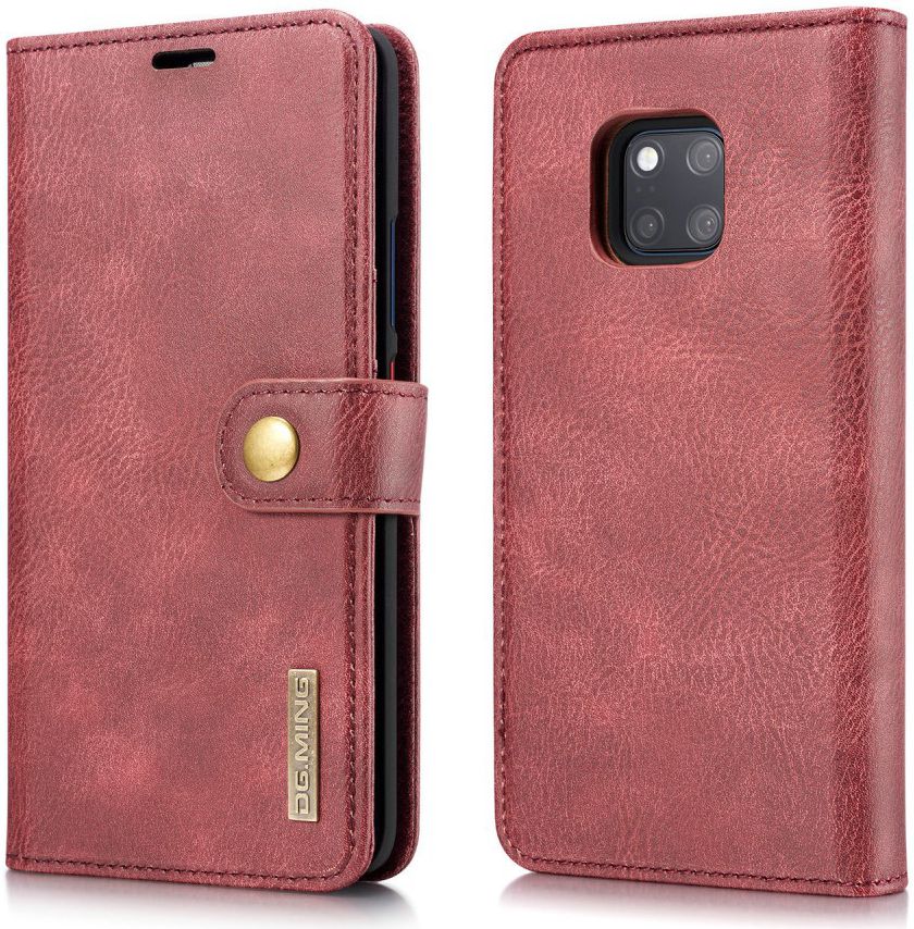 Huawei Mate 20 Pro Echt Leren 2-in-1 Portemonnee Hoesje Rood afbeelding 3