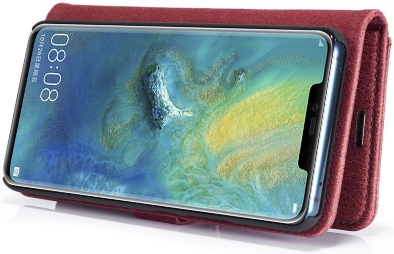 Huawei Mate 20 Pro Echt Leren 2-in-1 Portemonnee Hoesje Rood afbeelding 8