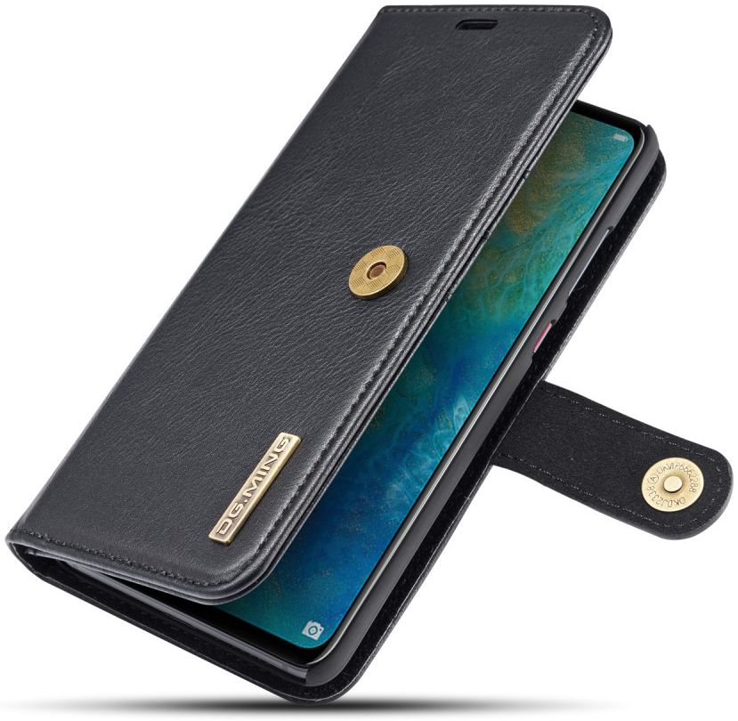 Huawei Mate 20 Echt Leren 2-in-1 Portemonnee Hoesje Zwart afbeelding 6