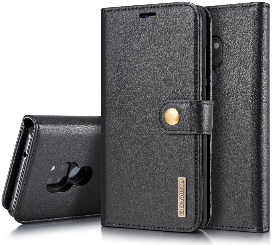 Huawei Mate 20 Echt Leren 2-in-1 Portemonnee Hoesje Zwart afbeelding 3
