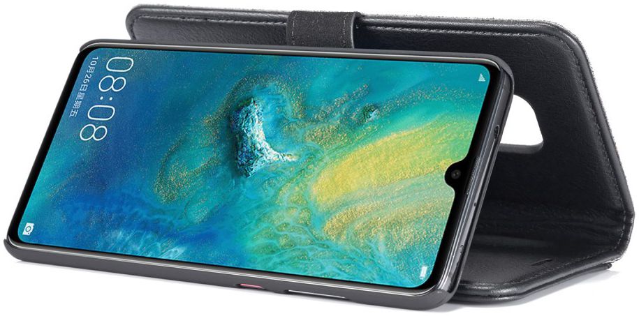 Huawei Mate 20 Echt Leren 2-in-1 Portemonnee Hoesje Zwart afbeelding 12