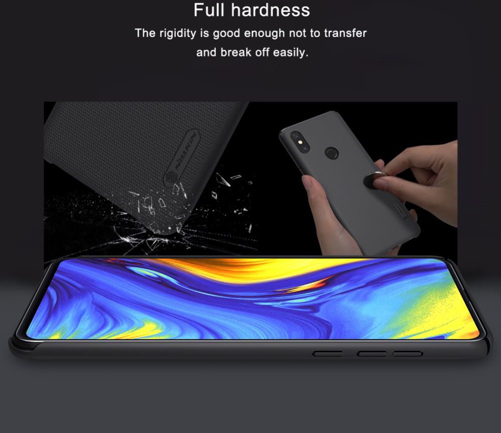 Nillkin Super Frosted Shield Case Xiaomi Mi Mix 3 Zwart afbeelding 5