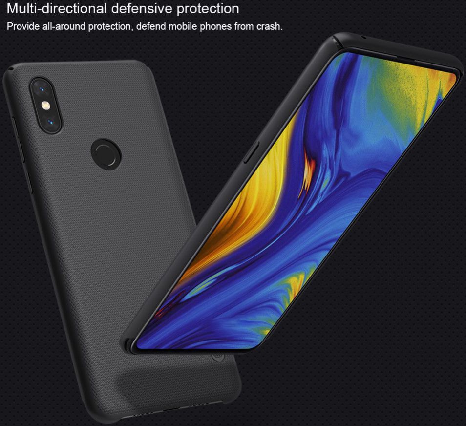 Nillkin Super Frosted Shield Case Xiaomi Mi Mix 3 Zwart afbeelding 7