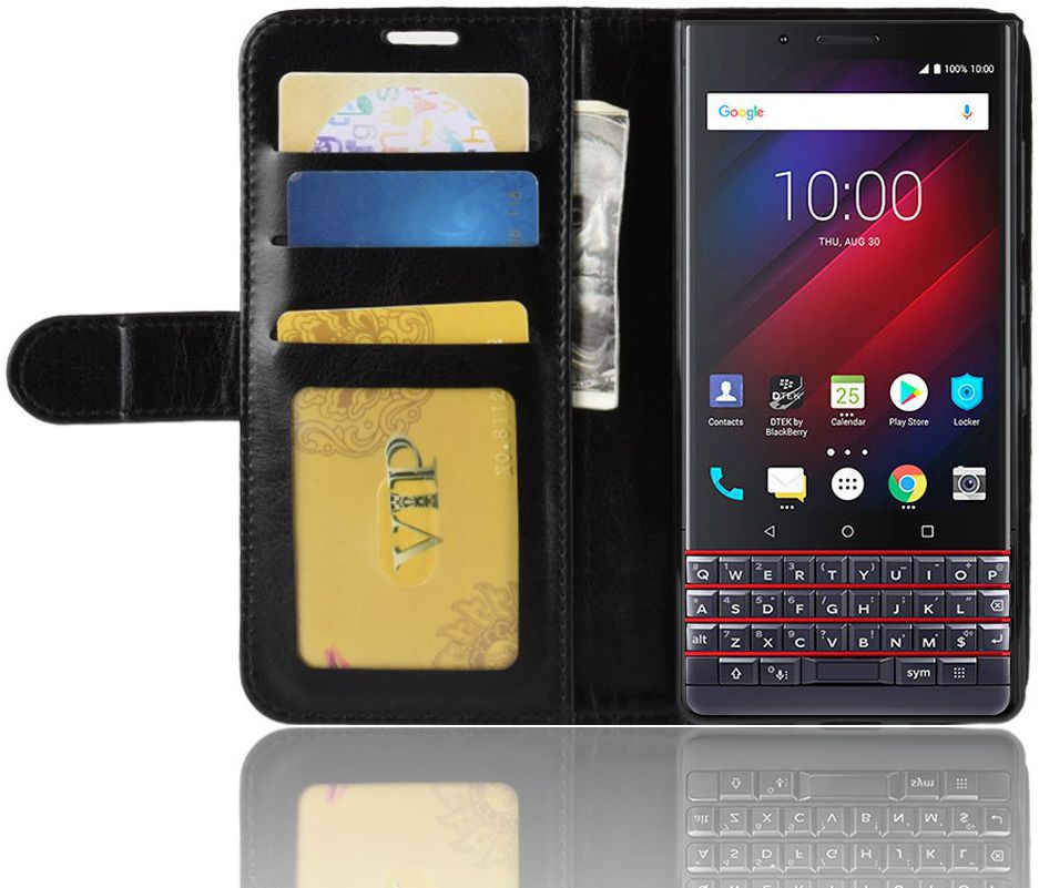BlackBerry Key2 LE Portemonnee Hoesje Zwart afbeelding 1