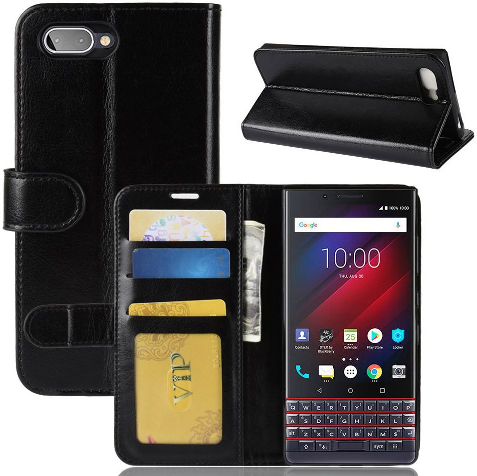 BlackBerry Key2 LE Portemonnee Hoesje Zwart afbeelding 5
