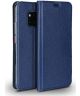 Huawei Mate 20 Pro Echt Leren Book Case Hoesje Blauw