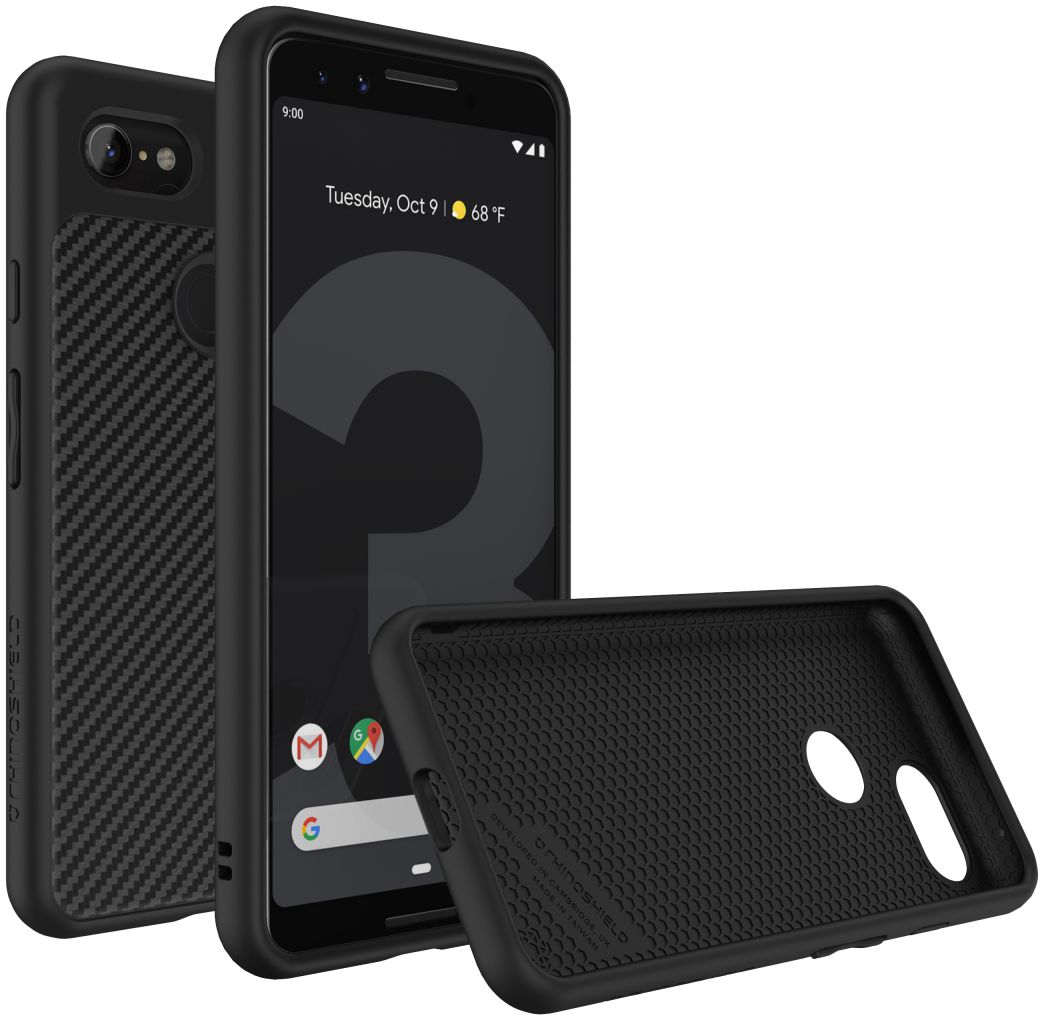 RhinoShield SolidSuit Carbon Fiber Google Pixel 3 Hoesje afbeelding 1