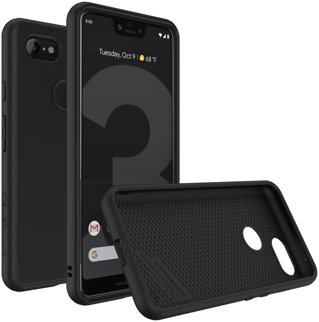 RhinoShield SolidSuit Classic Google Pixel 3 Hoesje Zwart afbeelding 1