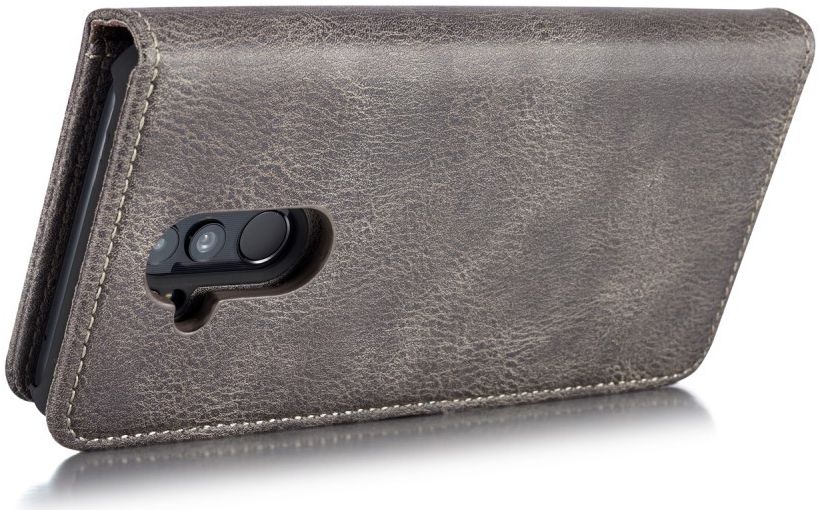 Huawei Mate 20 Lite Echt Leren 2-in-1 Portemonnee Hoesje Grijs afbeelding 11