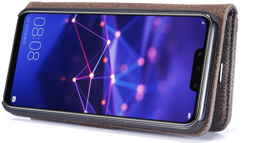Huawei Mate 20 Lite Echt Leren 2-in-1 Portemonnee Hoesje Grijs afbeelding 5