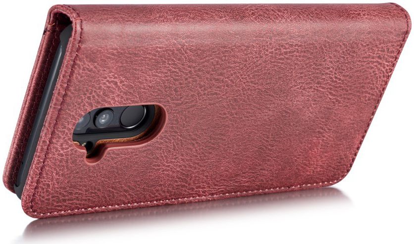 Huawei Mate 20 Lite Echt Leren 2-in-1 Portemonnee Hoesje Rood afbeelding 10