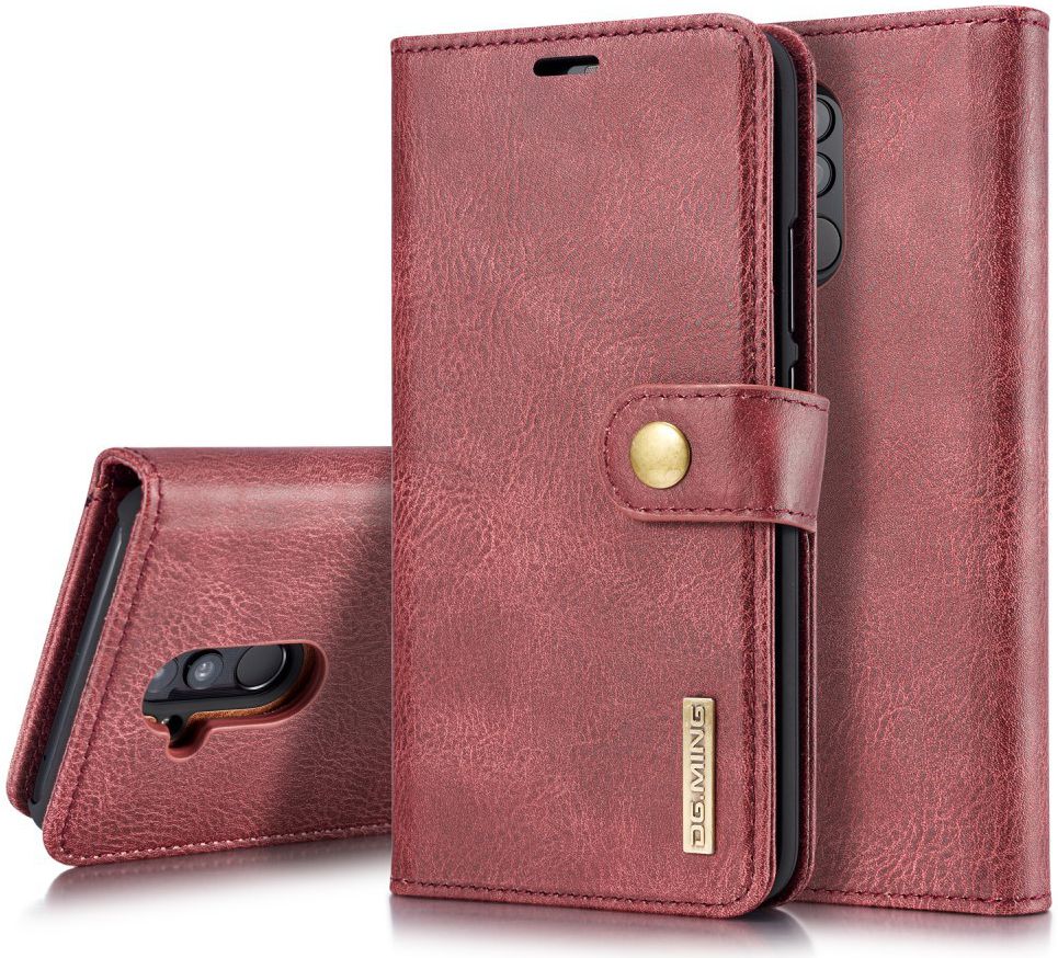 Huawei Mate 20 Lite Echt Leren 2-in-1 Portemonnee Hoesje Rood afbeelding 3