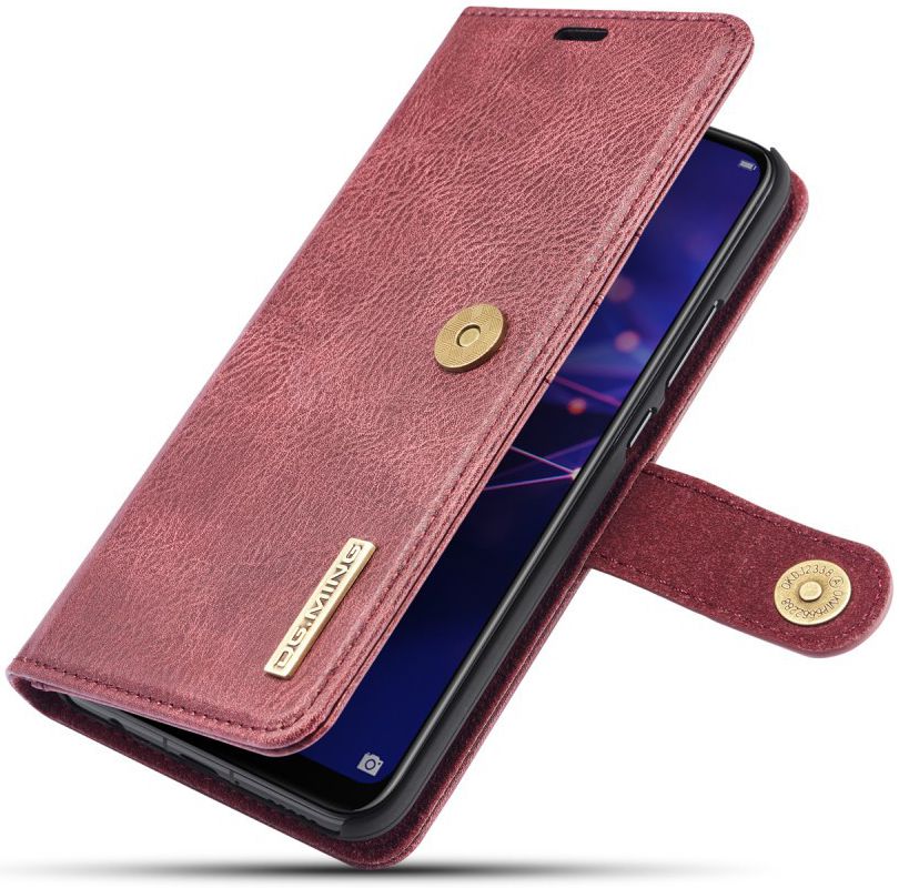 Huawei Mate 20 Lite Echt Leren 2-in-1 Portemonnee Hoesje Rood afbeelding 1