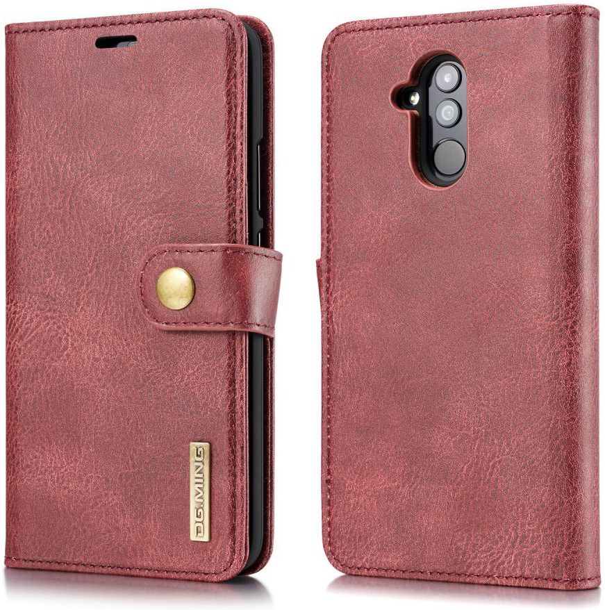 Huawei Mate 20 Lite Echt Leren 2-in-1 Portemonnee Hoesje Rood afbeelding 7