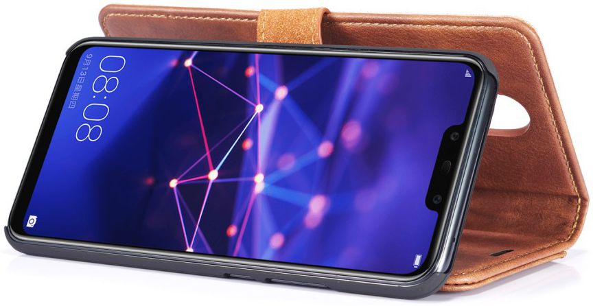Huawei Mate 20 Lite Echt Leren 2-in-1 Portemonnee Hoesje Bruin afbeelding 11