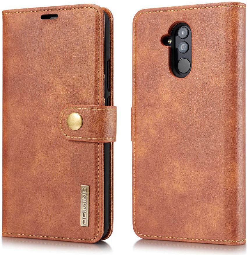 Huawei Mate 20 Lite Echt Leren 2-in-1 Portemonnee Hoesje Bruin afbeelding 8