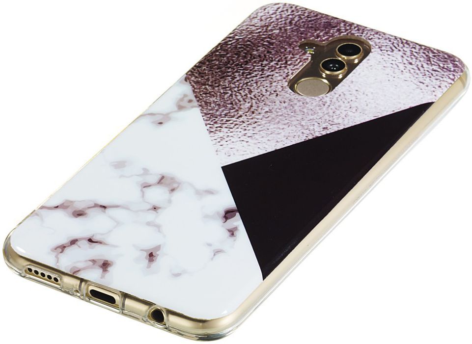 Huawei Mate 20 Lite TPU Hoesje Triangle Pattern Print afbeelding 3