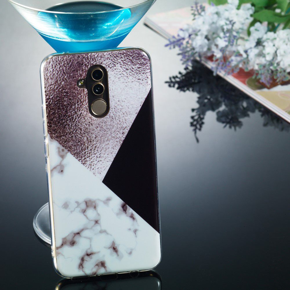 Huawei Mate 20 Lite TPU Hoesje Triangle Pattern Print afbeelding 5