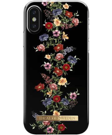 iDeal of Sweden iPhone XS / X Fashion Hoesje Dark Floral Hoesjes