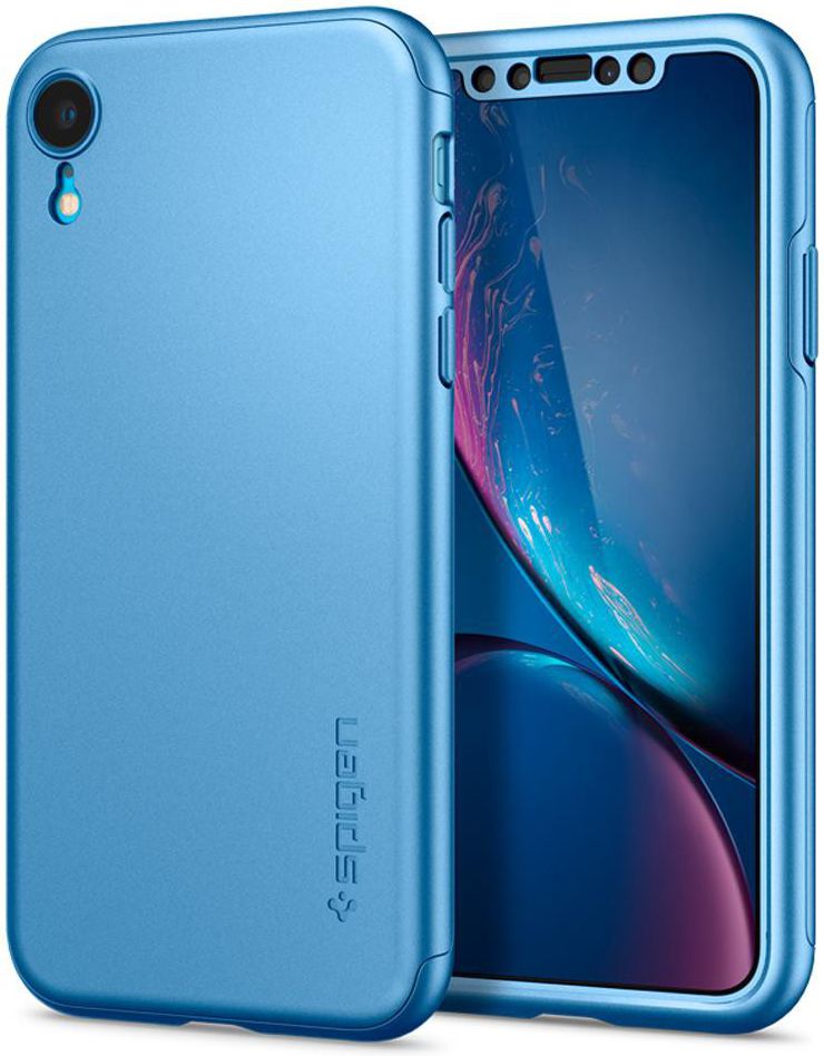 Spigen Thin Fit 360 Hoesje Apple iPhone XR Blue afbeelding 1