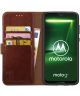 Rosso Element Motorola Moto G7 Hoesje Book Cover Bruin