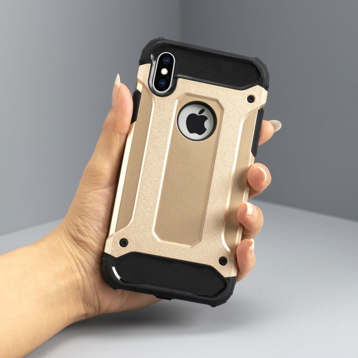 Huawei P Smart (2019) Hybride Hoesje Goud afbeelding 4