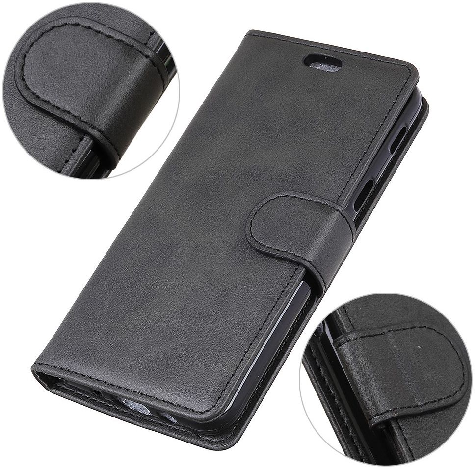 Huawei P Smart (2019) Matte Portemonnee Hoesje Zwart afbeelding 3